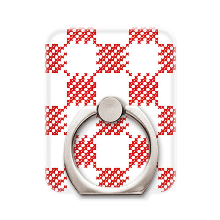 楽天市場 スマホリング バンカーリング スマホアクセサリー ホールドリング 和柄 和風 スタイリッシュ 市松模様 チェッカー ホワイト レッド 白色 赤色 Iphone13 Iphone12 11 Se 第ニ世代 X Xs Max Xperia Aquos Galaxy Google Android Apple スマートフォン用リング