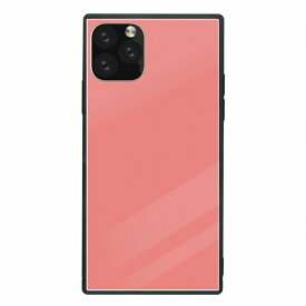 スクエア型 四角 耐衝撃 背面ガラス 強化ガラス iPhone14対応ケース TPU ハードケース iPhone13 ProMax mini iPhoneSE(第3世代) 12 11 Galaxy S9 ケースカラーバリエーション シンプル ピンク 大人可愛い お洒落