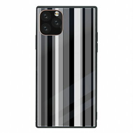 スクエア型 四角 耐衝撃 背面ガラス 強化ガラス iPhone14対応ケース TPU ハードケース iPhone13 ProMax mini iPhoneSE(第3世代) 12 11 Galaxy S9 ケースモノクロ 白黒 ストライプ柄 大人可愛い お洒落