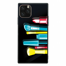 スクエア型 四角 耐衝撃 背面ガラス 強化ガラス iPhone14対応ケース TPU ハードケース iPhone13 ProMax mini iPhoneSE(第3世代) 12 11 Galaxy S9 ケースコスメティック ポップ 大人可愛い お洒落 イラスト