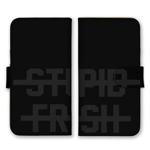 �S�@��Ή� �蒠�^�X�}�z�P�[�X iPhone14 13 Pro Max�Ή� STUPID FRESH ���C�̂悢�o�J ���S �p�� �p�� �V���v�� �u���b�N �O���[ ���F �D�F ���������� �J�[�h�z���_�[�t�� �J�[�h���[ ���� �������U