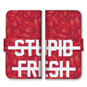 �S�@��Ή� �蒠�^�X�}�z�P�[�X iPhone14 13 Pro Max�Ή� STUPID FRESH ���C�̂悢�o�J ���S �p�� �p�� �V���v�� ���b�h �z���C�g �ԐF ���ʕ� �J���t���� �~���^���[ ���������� �J�[�h�z���_�[�t�� 