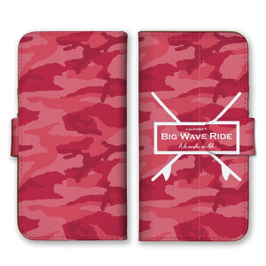 �S�@��Ή� �蒠�^�X�}�z�P�[�X iPhone14 13 Pro Max�Ή� BIG WAVE RIDE �T�[�t�B�� ���b�h �ԐF ���U�C�N ���ʕ� �J���t���� �~���^���[ ���������� �J�[�h�z���_�[�t�� �J�[�h���[ ���� �������U�[ 