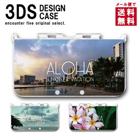 3DS カバー ケース 3DS LL NEW3DS LL デザイン アロハ ALOHA ハワイアン プルメリア メール便 送料無料 おしゃれ 大人 子供 おもちゃ ゲーム 保護カバー 保護ケース