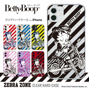 iPhoneP[X pP[X LN^[ xeB[ u[v(TM) n[hP[X NA^Cv [u ZEBRA ZONE oCN xeB[ X}zJo[ Ki Betty Boop(TM)  iPhone14 iPhone13ProMax min