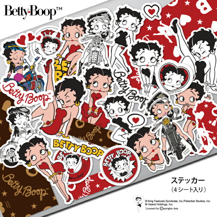 楽天市場】ステッカー キャラクター ベティー ブープ(TM) ベティー 