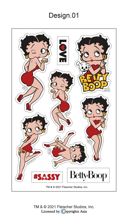 楽天市場 ステッカー キャラクター ベティー ブープ Tm Fan Club ベティーちゃん グッズ シール 正規品 Betty Boop Tm 送料無料 おしゃれ 可愛い 人気 Encounter 5