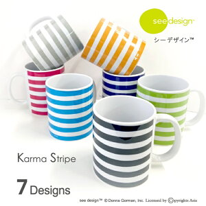 see design(TM) V[fUC }OJbv 傫 }O Karma Stripe XgCv IV v[g  R[q[ Rbv   lC keCXg ObY   MUG }O z