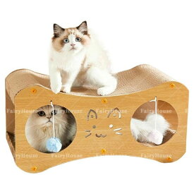 猫爪とぎハウス 段ボール 高耐久 組立簡単 猫爪研ぎ 爪とぎベッド キャットハウス 猫用品