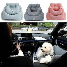 カー用品 簡単取付 車ペットベットお出かけドライブカーベッド車載用リード付きお手入れ簡単飛び出し防止ペットソファ座席シート旅行アウトドア猫用