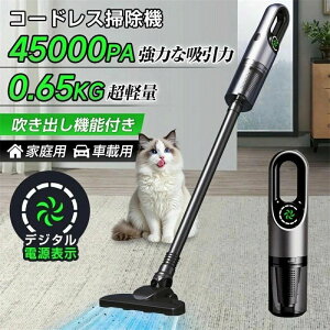 �|���@ �R�[�h���X �n���f�B 45000pa�z���� ������ �T�C�N������ ���͋z�� �[�d�� �w�b�h���C�g 5WAY �X�e�B�b�N HEPA�t�B���^�[ �y�ʃn���f�B�|���@ USB-TypeC�[�d�� �n���f�B�N���[�i�[ �ȃG�l ��