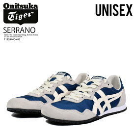 Onitsuka Tiger (オニツカタイガー) SERRANO (セラーノ) ユニセックス メンズ レディース ローカット スニーカー フットウェア タウンユース 普段使い アウトドア ストリート レトロ クラシック 名作 MAKO BLUE/CREAM (ブルー/クリーム) 1183B400 406 1183B400-406