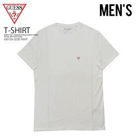 【メンズ モデル】 GUESS (ゲス) MEN'S CN SS 100 CORE TEE (メンズ 100 コア Tシャツ) ワンポイント Tシャツ TRUE WHITE (ホワイト) M01I36 I3Z00 TWHT dpd-4