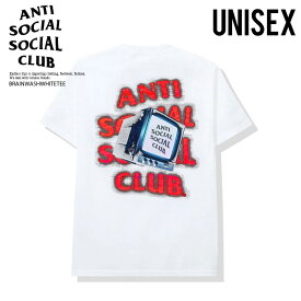 ANTI SOCIAL SOCIAL CLUB (アンチソーシャルソーシャルクラブ) BRAINWASH WHITE TEE (ブレインウォッシュ ホワイト Tシャツ) ASSC 半袖 Tシャツ トップス カットソー コットン メンズ レディース WHITE (白) BRAINWASHWHITETEE dpd