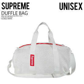 Supreme (シュプリーム) MESH DUFFLE BAG (メッシュ ダッフル バッグ) ユニセックス ボストン バッグ ハンドバッグ 鞄 カバン ボックスロゴ タウンユース 普段使い カジュアル ストリート ヒップホップ スケーター アウトドア 23SS 白 WHITE (ホワイト) SS23B22 WHITE dpd