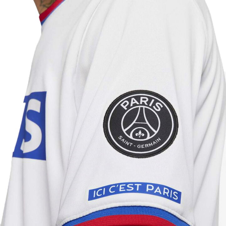 楽天市場 希少 大人気 Nike ナイキ Jordan Paris Saint Germain Psg Short Sleeve Replica Top ジョーダン パリ サンジェルマン ショートスリーブ レプリカ ティー コラボ Tシャツ 半袖 サッカージャージ White Hyper Cobalt ホワイト ブルー Bq58 100