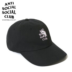【日本未入荷!入手困難!】ANTI SOCIAL SOCIAL CLUB (アンチソーシャルソーシャルクラブ) WHISPER BLACK CAP (ウィスパー ブラック キャップ) 帽子 メンズ レディース BLACK (ブラック) WHISPERBLACKCAP エンドレストリップ dpd-3