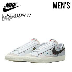 【大人気! 入手困難! メンズ モデル】 NIKE（ナイキ）BLAZER LOW 77 (ブレイザー ロー 77) MENS スニーカー WHITE/BLACK-WHITE-SAIL (ホワイト/ブラック) DJ1517-100 DJ1517 100 dpd