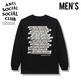 【大人気!入手困難!】ANTI SOCIAL SOCIAL CLUB (アンチソーシャルソーシャルクラブ) ENOUGH OF YOU LONG SLEEVE TEE BLACK(ブラック) ロング スリーブ Tシャツ トップス メンズ ロンT ENOUGHOFYOULONGSLEEVETEE dpd-3