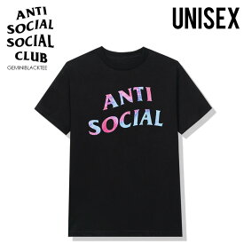 【日本未入荷!入手困難!】ANTI SOCIAL SOCIAL CLUB (アンチソーシャルソーシャルクラブ) GEMINI BLACK TEE (ジェミニ ブラック Tシャツ) ロゴ Tシャツ 半袖 半袖TシャツBLACK (ブラック) GEMINIBLACKTEE エンドレストリップ ENDLESSTRIP dpd-3