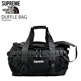 Supreme (シュプリーム) THE NORTH FACE SUEDE SMALL BASE CAMP DUFFLE BAG (ザ ノースフェイス スエード スモール ベース キャンプ ダッフル バッグ) 2WAY ボストンバッグ バックパック スウェード カジュアル ストリート アウトドア 23FW BLACK (ブラック) NF0A875PO9Y