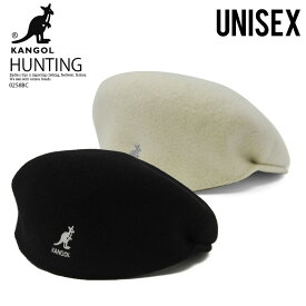 【希少! 入手困難!】KANGOL (カンゴール) WOOL 504 HUNTING CAP (ウール ハンチング キャップ) ユニセックス メンズ レディース ハンチング帽 0258BC BLACK (107169001-01) ブラック 黒 / 0258BC WHITE (107169001-06) ホワイト 白 n-pd