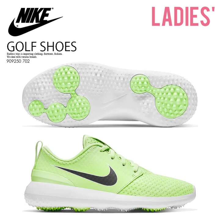 楽天市場 大人気 希少 レディース ゴルフシューズ Nike ナイキ Roshe G Jr ローシ ジー ゴルフ スパイクレス レディース サイズ キッズモデル Barely Volt Black White イエロー ブラック ホワイト 702 Endless Trip Endlesstrip エンドレス