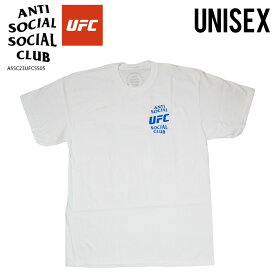 ANTI SOCIAL SOCIAL CLUB/UFC (アンチ ソーシャル ソーシャル クラブ/UFC) ASSC X UFC SELF-TITLED TEE (セルフタイトル Tシャツ) ユニセックス メンズ 半袖 コットン MMA 総合格闘技 カジュアル ストリート ヒップホップ スケーター WHITE (ホワイト) ASSC23UFCSS05 dpd