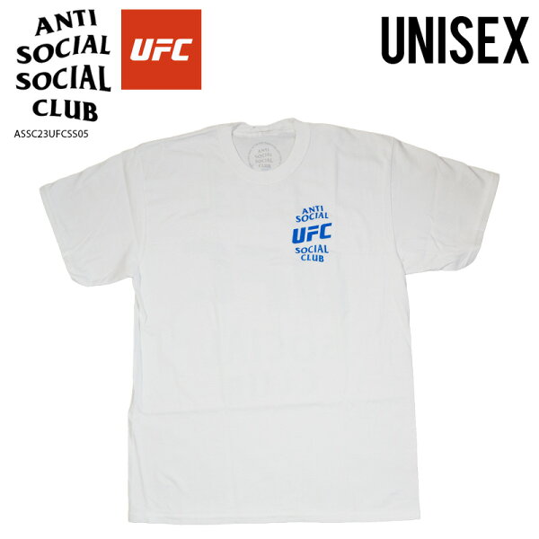 ANTI SOCIAL SOCIAL CLUB/UFC (アンチ ソーシャル ソーシャル クラブ/UFC) ASSC X UFC SELF-TITLED TEE (セルフタイトル Tシャツ) ユニセックス メンズ 半袖 コットン MMA 総合格闘技 カジュアル ストリート ヒップホップ スケーター WHITE (ホワイト) ASSC23UFCSS05 dpd-3
