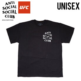 ANTI SOCIAL SOCIAL CLUB/UFC (アンチ ソーシャル ソーシャル クラブ/UFC) ASSC X UFC ULTIMATUM TEE (アルティメイタム Tシャツ) ユニセックス メンズ 半袖 コットン オクタゴン MMA 総合格闘技 普段使い カジュアル ストリート BLACK (ブラック) ASSC23UFCSS06 dpd