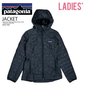 patagonia (パタゴニア) WOMEN'S NANO PUFF HOODY (ウィメンズ ナノ パフ フーディー) レディース パーカー ジャケット パッカブル 折り畳み タウンユース 普段使い カジュアル ストリート アウトドア 秋 冬 AW FW 薄手 機能性 軽量 ライト BLACK (ブラック) 84227 BLK dpd