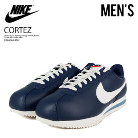 NIKE (ナイキ) CORTEZ (コルテッツ) メンズ ローカット スニーカー 定番 レトロ シューズ バッシュ カジュアル タウンユース デイリーユース 普段使い ストリート アウトドア MIDNIGHT NAVY/SAIL-NOISE AQUA (ネイビー/ホワイト/ブルー) DM4044-400 DM4044 400 dpd