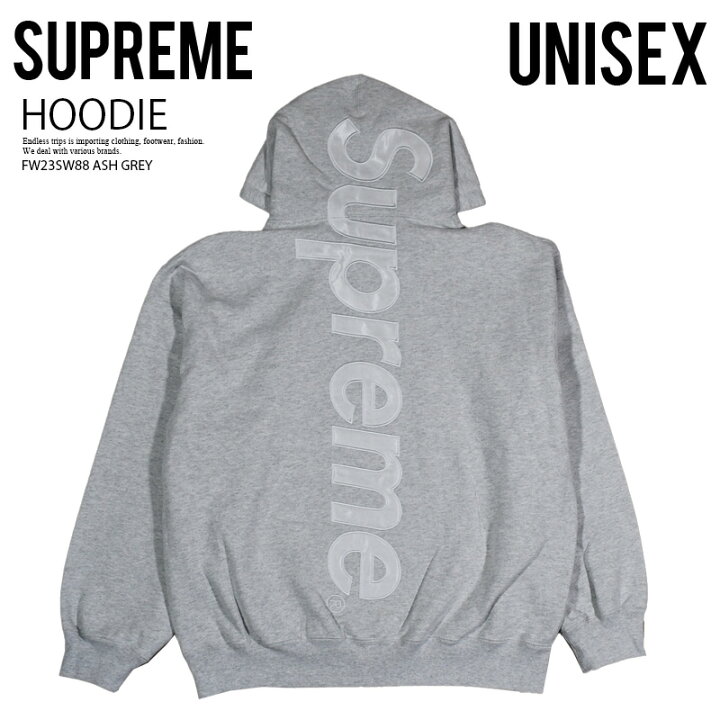 Supreme Satin Applique 読み切り ビックロゴ スウェット 