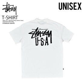 STUSSY ステューシー 半袖 Tシャツ USA LCB SS TEE ショートスリーブ トップス カットソー カジュアル バックプリント 半袖Tシャツ ロゴ カジュアル コットン 白 ホワイト ST0M0383 WHITE エンドレストリップ