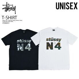 STUSSY (ステューシー）半袖 Tシャツ NO. 4 FILL SS TEE(ナンバー4 フィル SS Tシャツ) トップス カットソー コットン カジュアル ロゴ 半袖Tシャツ BLACK (ブラック) 黒 WHITE (ホワイト) ST0M0419 エンドレストリップ