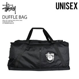 STUSSY ステューシー ダッフルバッグ SNAKE EYES DUFFLE BAG スネークアイズ ダッフル バッグ ダッフル バッグ 8ボール エイトボール メンズ レディース ユニセックス 鞄 ダッフルバッグ ボストンバッグ 大容量 ジム アウトドア 旅行 BLACK ブラック 黒 ST7M0089 BLACK