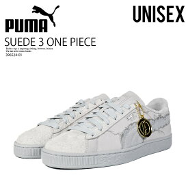 PUMA プーマ SUEDE 3 ONE PIECE スウェード 3 ワンピース ユニセックス メンズ レディース ローカット スニーカー カジュアル ストリート スケーター コラボ モンキー・D・ルフィ ニカ FEATHER GRAY/PLATINUM GRAY フェザーグレー/プラチナグレー 396524-01 R0126 n-pd