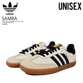 【レビュー特典付】adidas アディダス SAMBA OG W (サンバ オリジナル ウィメンズ) レディースモデル ローカット スニーカー カジュアル クラシック ヌバック ガム CREWHT/CBLACK/SANSTR (クリーム/ブラック) ID0478 R0027 n-pd