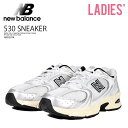 NEW BALANCE (ニューバランス) 530 SNEAKER (530 スニーカー) MR530 MR 530 シリーズ レディースサイズ (ユニセックスモデル) ローカット ランニング ダッド シューズ Y2Kファッション (ホワイト/シルバー/ブラック) MR530TA R0107 n-pd