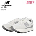 【エントリーでポイント10倍！】NEW BALANCE スニーカー ニューバランス WL574 + 574+ 574 プラス レディース サイズ ローカット スニーカー ヘリテージ 重厚 厚底 普段使い デイリーユース カジュアル ストリート 厚底スニーカー WHITE ホワイト 白 WL574ZJP R0077