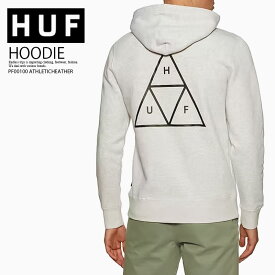 【希少!!大人気! ユニセックス】 HUF (ハフ) ESSENTIAL TRIPLE TRIANGLE P/O HOODIE (エッセンシャル トリプルトライアングル プルオーバー フーディー) パーカー トップス 裏起毛 長袖 ロゴ ATHLETICHEATHER(アスレチックヘザー) PF00100 ATHLETICHEATHER dpd