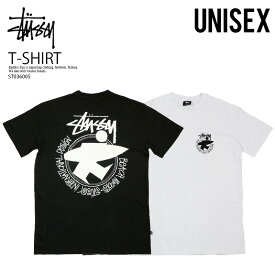 STUSSY (ステューシー）半袖 Tシャツ BEACH DESIGNS 50-50 SS TEE (ビーチ デザインズ SS Tシャツ) トップス Tシャツ カットソー 半袖Tシャツ 半袖 PIGMENT BLACK (ピングメント ブラック) 黒 WHITE (ホワイト) 白 ST036005 エンドレストリップ dpd