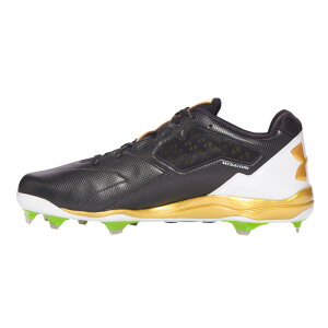 【日本未入荷!希少!メンズベースボールシューズ】UNDERARMOUR(アンダーアーマー)UADECEPTIONLOWDT(ディセプションローダイアモンドティップス)野球スパイクBLK/MGO/WHT(ブラック/ゴールド/ホワイト)1278705-077ENDLESSTRIPエンドレストリップ