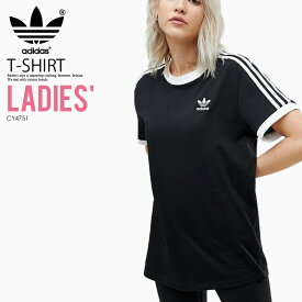日本未入荷! 海外限定! レディース モデル adidas (アディダス) WOMENS 3-STRIPES TEE [3-STRIPES TEE] (スリーストライプス Tシャツ) 半袖 ウィメンズ WOMENS カリフォルニア BLACK (ブラック) CY4751 dpd-3