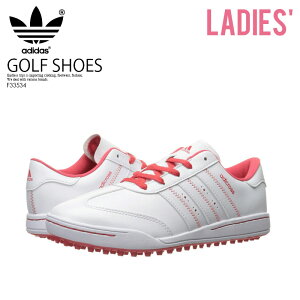 【希少!大人気!レディースゴルフシューズ】adidas(アディダス)JrADICROSSV(アディクロスV)WOMENSGOLFSHOESスパイクレスFTWWHT/FTWWHT/CORPNK(ホワイト/ピンク)F33534ENDLESSTRIP(エンドレストリップ)