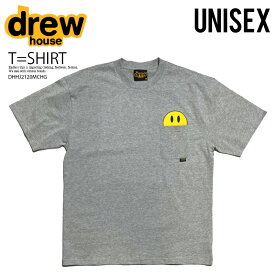 【希少!ユニセックス】DREW HOUSE (ドリュー ハウス) MINI MASCOT POCKET TEE (ミニ マスコット ポケット Tシャツ) 半袖 半袖Tシャツ トップス ジャスティンビーバー スマイル HEATHER GREY(グレー) DHHJ2120MCHG ENDLESS TRIP エンドレストリップ dpd