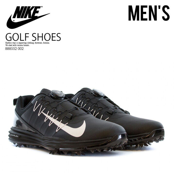 楽天市場 楽天お買い物マラソン 日本未入荷 希少 メンズ ゴルフシューズ Nike ナイキ Lunar Command 2 Boa ルナ コマンド 2 ボア ゴルフ Golf スパイク Black White Black ブラック ホワイト 8552 002 エンドレストリップ Endless Trip 楽天市場店