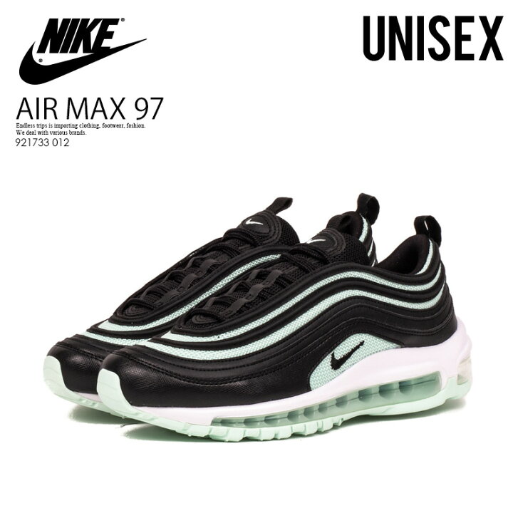 楽天市場 お買い物マラソン 大人気 入手困難 ユニセックス サイズ スニーカー Nike ナイキ Womens Airmax 97 エア マックス 97 スニーカー メンズ レディース Black Black Igloo White ブラック ホワイト 012 Dpd Endless Trip 楽天市場店