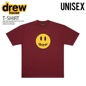 【希少!ユニセックス】DREW HOUSE (ドリュー ハウス) MASCOT SS TEE (マスコット Tシャツ) 半袖 半袖Tシャツ トップス ジャスティンビーバー スマイル BURGUNDY (バーガンディ) DHHJ2121MCGB ENDLESS TRIP エンドレストリップ dpd