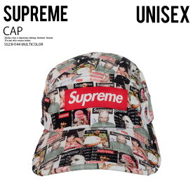 Supreme (シュプリーム) MAGAZINE CAMP CAP (マガジン キャンプ キャップ) ワークキャップ 帽子 総柄 ムック本 プリント ユニセックス メンズ レディース 普段使い カジュアル ストリート ヒップホップ スケーター 23SS MULTICOLOR (マルチカラー) SS23H144 MULTICOLOR dpd